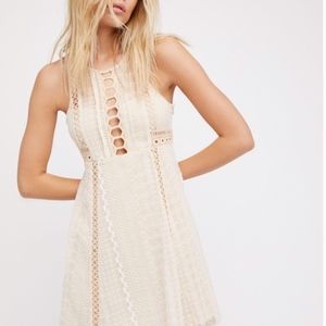 Free People Wherever You Go Embroidered Dress